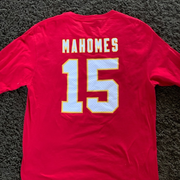 Patrick Mahomes KC lg red proline fanatics long sleeve tee - Picture 3 of 4